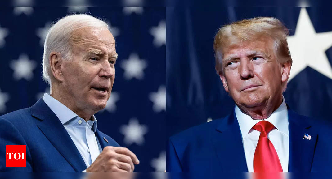 Donald Trump Edges Ahead Of Joe Biden In 2024 Polls - Times Of India