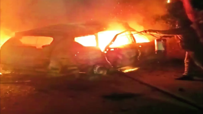 Eight burned alive in car fire due to central locking system glitch in UP’s Bareilly