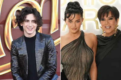 Kylie Jenner supports boyfriend Timothée Chalamet at his upcoming movie’s L.A. premiere alongside mom Kris