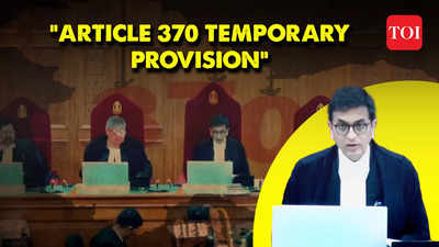 Supreme Court verdict: 'Article 370 was a temporary provision, J&K did not retain an element of sovereignty after joining India'