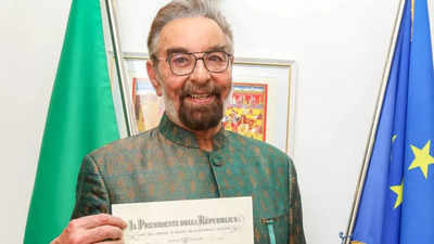 Kabir Bedi feted with Italy's highest civilian honour
