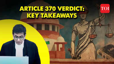 Article 370 verdict: Sovereignty to bifurcation of Kashmir, key takeaways of Supreme Court judgement