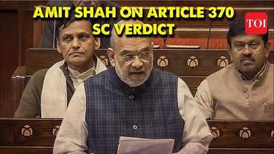 Amit Shah: ‘Supreme Court verdict proved that abrogating Article 370 was completely constitutional’