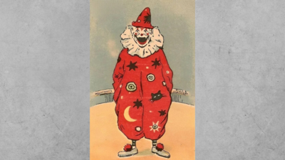 Can you help this creepy clown find his dog?