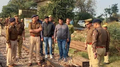 Delhi-bound train hits iron girder pieces lying on railway track in UP's Bulandshahr