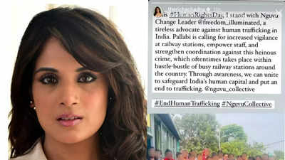 Actor Richa Chadha extends support to Nguvu Change Leader Pallabi Ghosh, Protector of Over 10,000 survivors of Human Trafficking