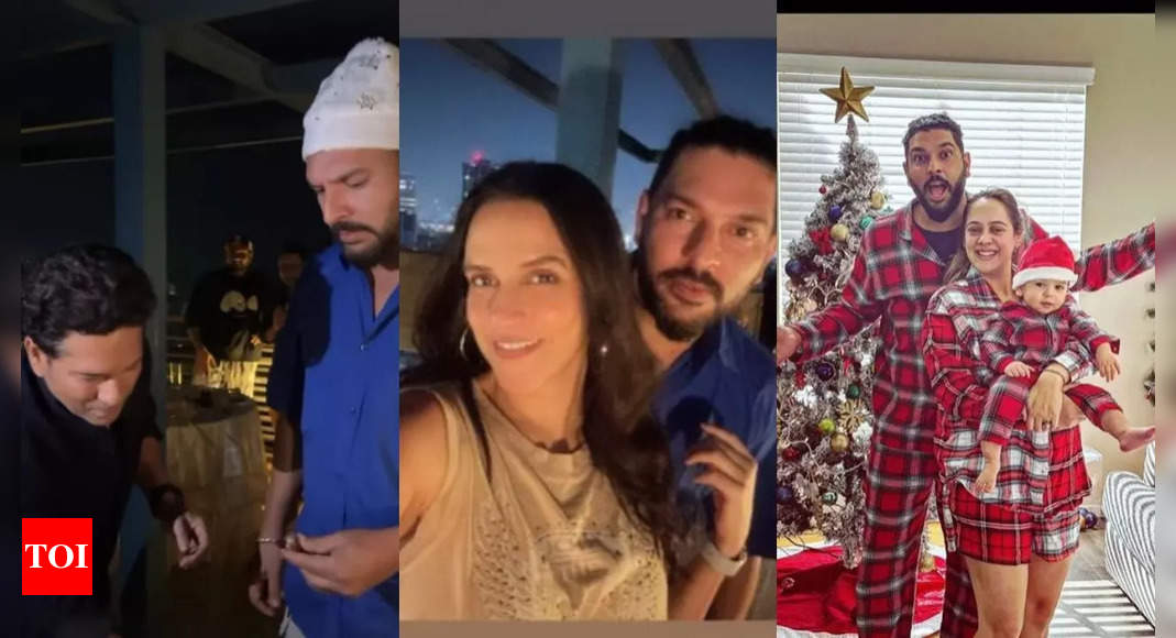 Hazel Keech pens love-filled note for Yuvraj Singh on his birthday – See Inside PICS from the party with Sachin Tendulkar, Kunal Kemmu, Neha Dhupia | Hindi Movie News