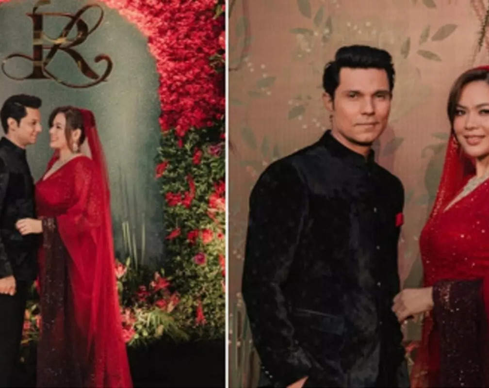 
'Eternal Garden of Eden' Randeep Hooda and Lin Laishram look deeply in love at their wedding reception
