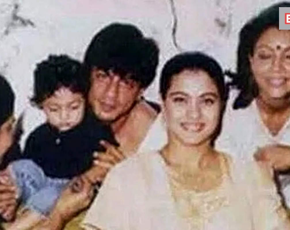 
This old picture of Shah Rukh Khan and Kajol from actress’ mehendi ceremony shows Aryan Khan as toddler- VIRAL ALERT
