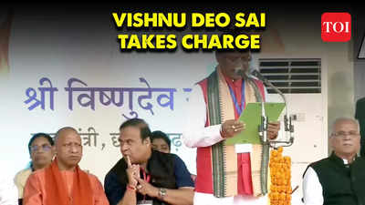 Vishnu Deo Sai sworn in as chief minister of Chhattisgarh, PM Modi present