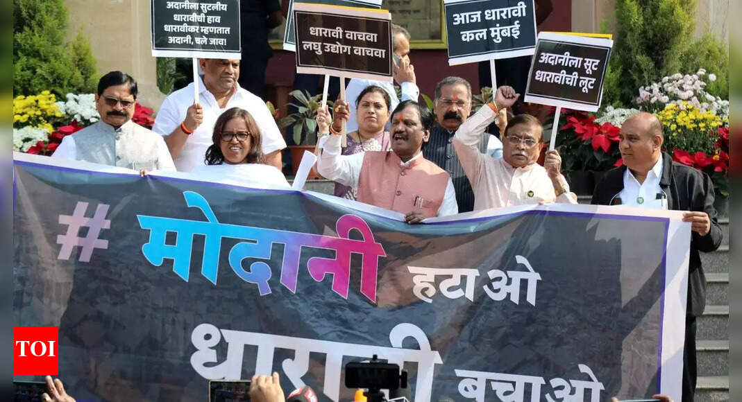 Opposition Protest: Opposition protest over Dharavi redevelopment plan ...