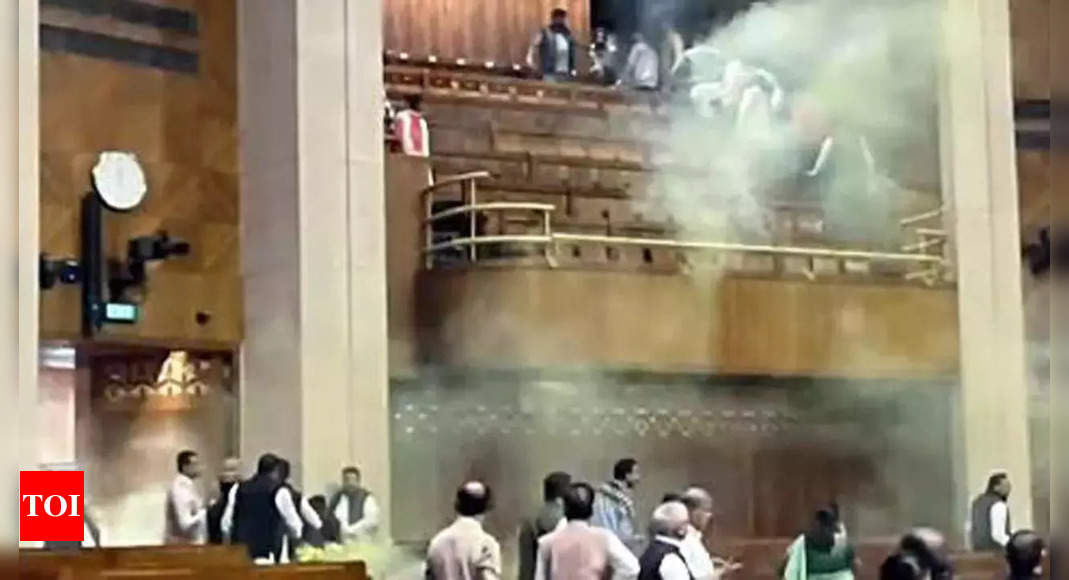 Parliament security breached on 2001 attack anniversary, 2 open smoke canisters in Lok Sabha