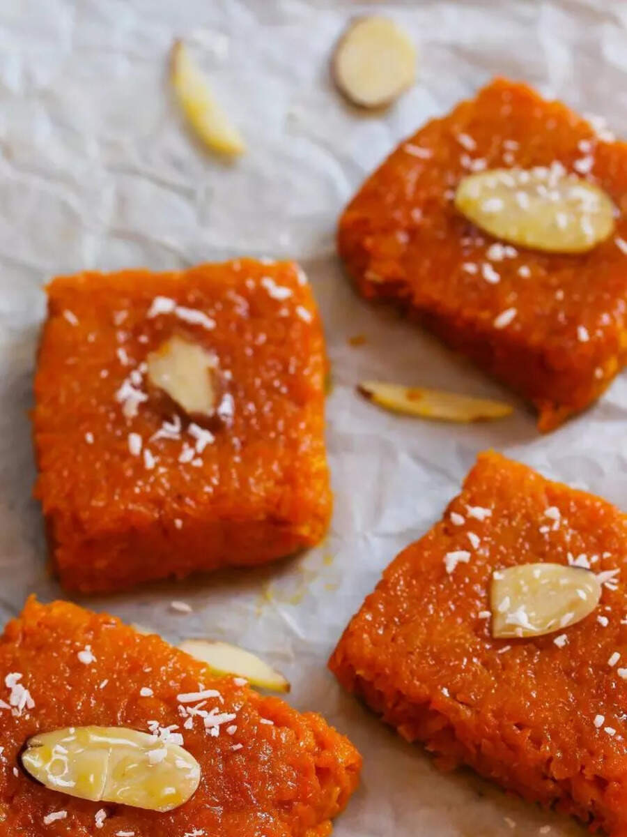 how-to-make-gajar-badam-barfi-at-home-times-of-india