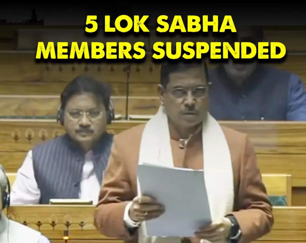
Parliament security breach case: 5 Lok Sabha MPs suspended after massive Opposition uproar
