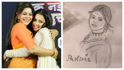 Aastha Sharma of 'Neerja... Ek Nayi Pehchaan' pays an artistic tribute to her onscreen mother with a sketch