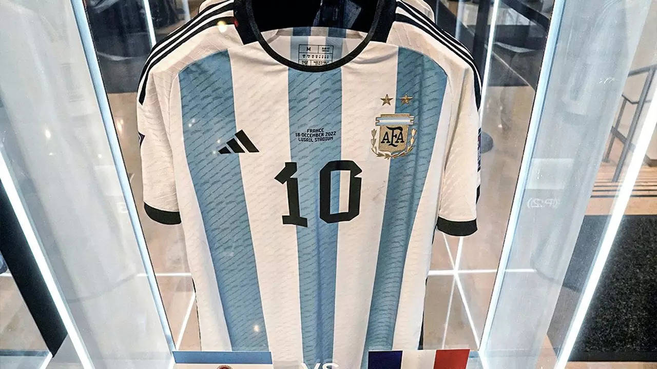 Camisetas que usó Lionel Messi en el triunfo de Argentina en el Mundial se venden por 7,8 millones de dólares |  Noticias de futbol
