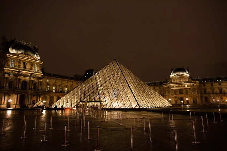 The Louvre in Paris, France
