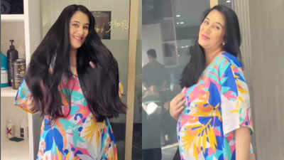 Mom-to-be Sai Lokur chops off her long hair ahead of her delivery, says, "Hair is no longer my priority but baby care is"