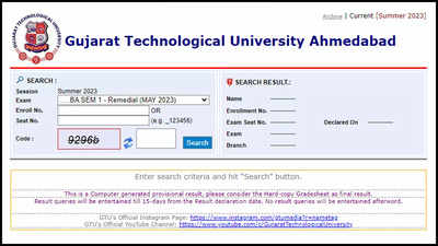 GTU Announces Rechecking and Reassessment Results for PDDC Semesters 1, 3, and 4; Direct link