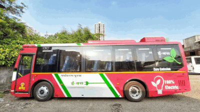 After the popular e-Shivneri buses on Pune route, MSRTC to operate Mumbai-Nashik new electric AC buses by month end