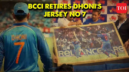 BCCI retires MS Dhoni’s Iconic Jersey No 7 to honour his contribution to Indian cricket