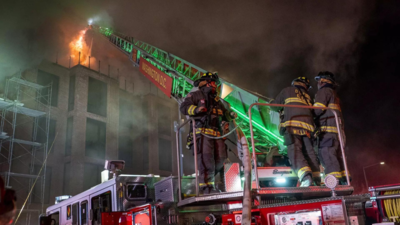 St. Paul firefighters battle morning fire