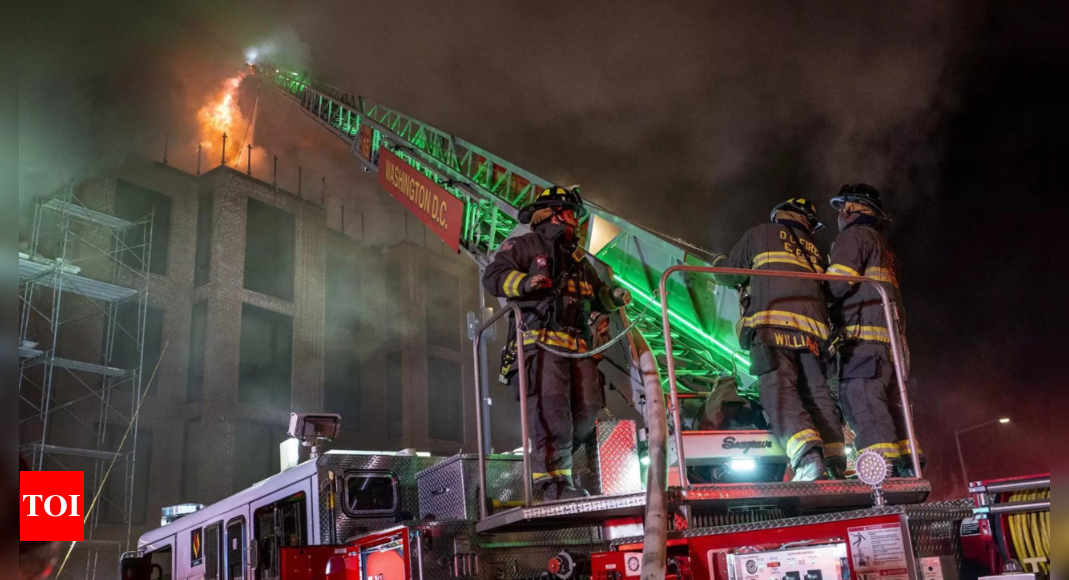 DC firefighters battle blaze in historic firehouse near US Capitol – Times of India