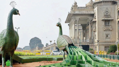 Coming soon: 12ft-tall peacock replicas at Vidhana Soudha