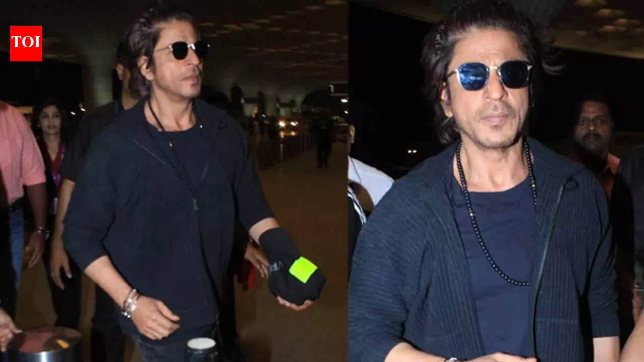 Shah Rukh Khan takes off from Mumbai ahead of 'Dunki' release | Hindi ...