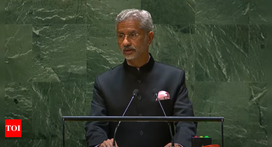 'Like an old club, set members don't want to let go of the grip': Jaishankar targets UNSC | India News – Times of India