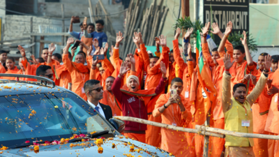 PM Modi holds roadshow in UP's Varanasi