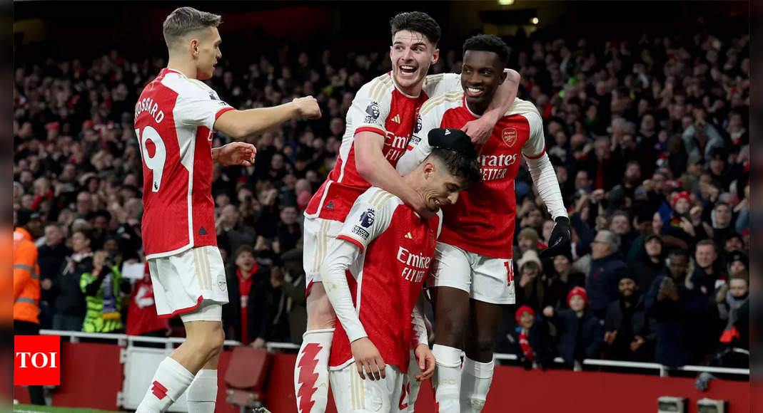 EPL: Arsenal move top of the league with 2-0 win over Brighton ...