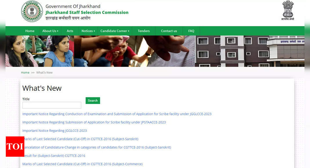 JSSC JMSSCE 2023: JSSC JMSSCE 2023: Admit card released at jssc.nic.in; Direct link here