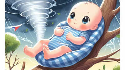 4-month-old baby that was swept away in a Tornado found safe in a tree