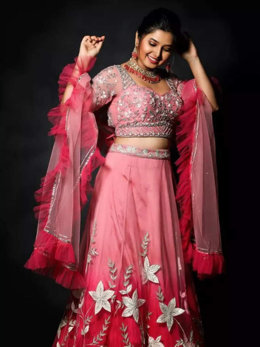 10 Best trendy lehenga looks of Prajakta Mali - Vimarsana News