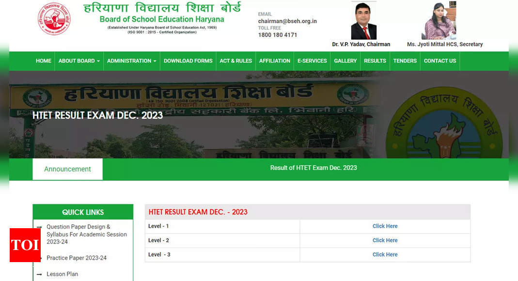 HTET Result 2023 announced on bseh.org.in: Candidates benefit from grace marks, pass rates soar; Direct link