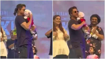'Dunki': Shah Rukh Khan's adorable gesture towards fan's baby; watch video