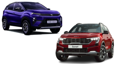 Kia Sonet facelift vs Tata Nexon facelift: Price, features, specifications, engine compared