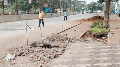 Cyclists skid to a halt in Kalyan as new track dug up for work