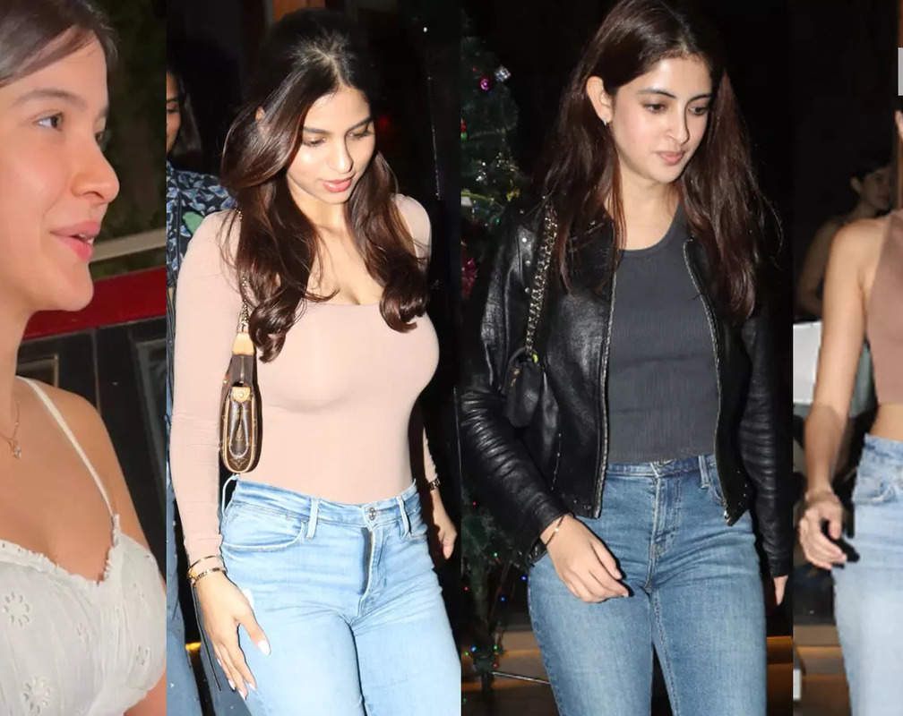 
Suhana Khan, Ananya Panday, Navya Nanda and Shanaya Kapoor have a girls' night out
