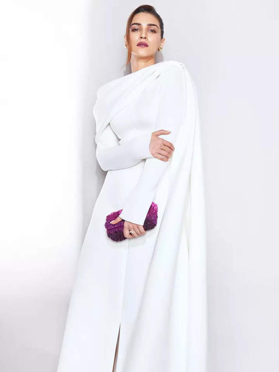 Kriti Sanon looks absolute style goddess in a white monochrome cape ...