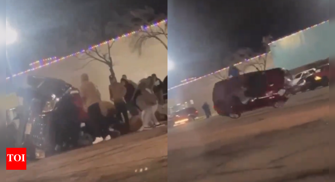 Car stunt ends in tragedy as SUV overturns, crushes five - Times of India