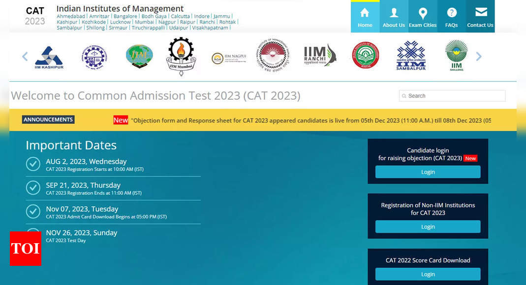 CAT 2023 Results: Convenor Sanjeet Singh Anticipates Release in Second Week of January