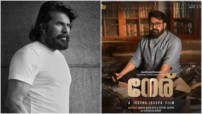 Mammootty extends best wishes to 'Neru'; Mohanlal replies