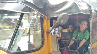 Auto-Rickshaw: Schoolchildren rescued as auto-rickshaw overturns in ...