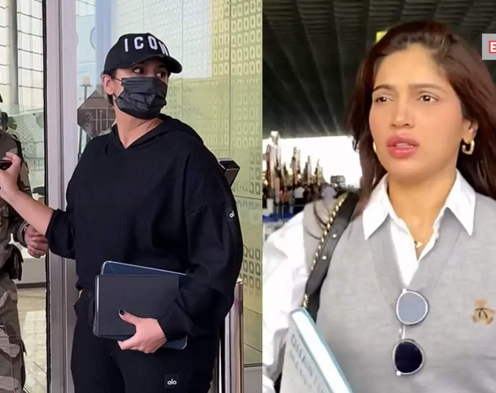 
Amid COVID scare, Huma Qureshi gets clicked with a face mask; Bhumi Pednekar says 'Bohot late hoon' on getting papped at airport
