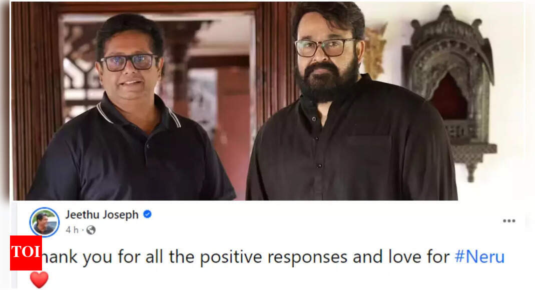 ‘Neru’ director Jeethu Joseph expresses gratitude as the Mohanlal starrer receives rave reviews