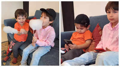 These UNSEEN photos of Taimur and Jehangir spending quality time together are simply too cute to be missed!