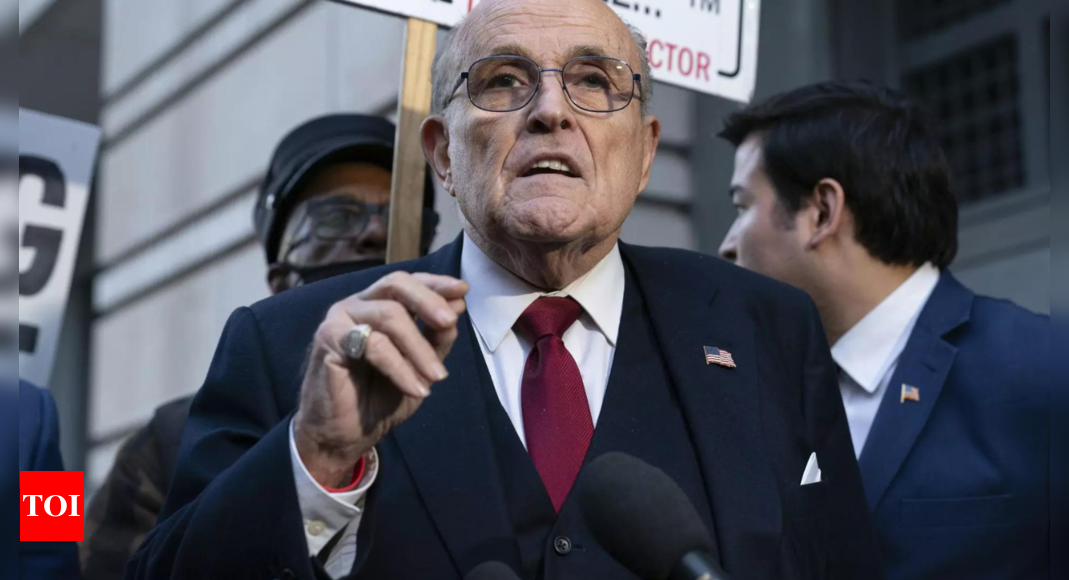 Rudy Giuliani files for bankruptcy days after being ordered to pay 8 million in defamation case