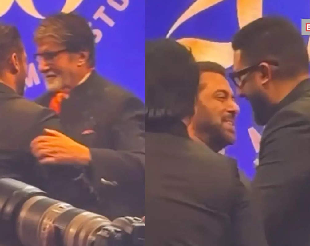 
Anand Pandit's birthday bash: Salman Khan hugs Abhishek Bachchan and Amitabh Bachchan, video goes viral
